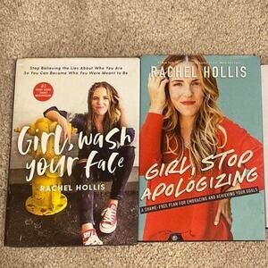 Rachel Hollis Book Set – “Girl, Stop Apologizing” + “Girl, Wash Your Face”